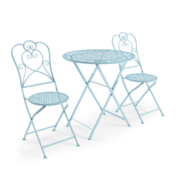 Bistroset PAULINE hellblau