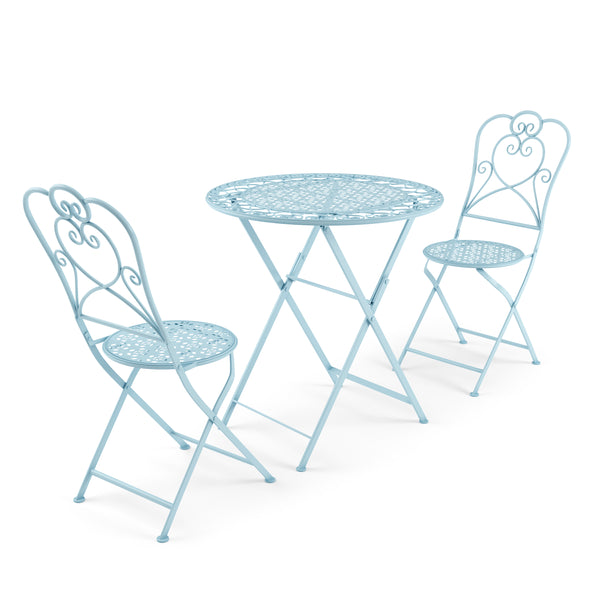 Bistroset PAULINE hellblau