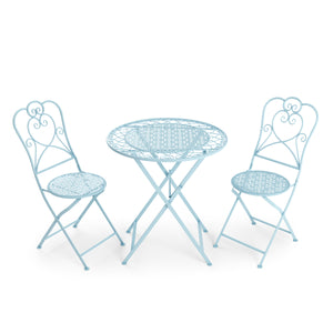 Bistroset PAULINE hellblau