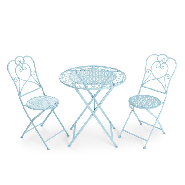 Bistroset PAULINE hellblau