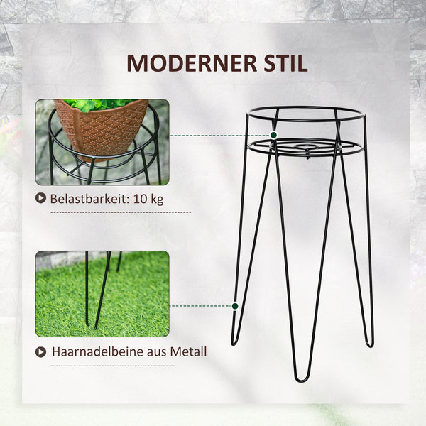 Blumenständer 3er Set Metall
