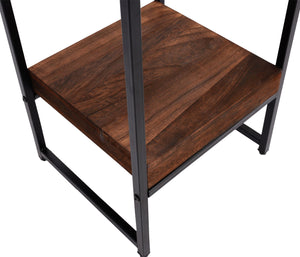 Blumentisch JAM-K71 Beistelltisch FSC Metall dunkelbraun 61cm