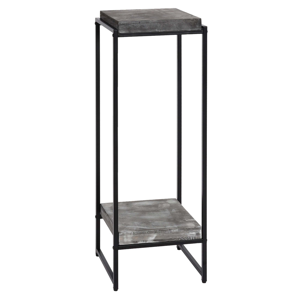 Blumentisch JAM-K71 Beistelltisch FSC Metall dunkelgrau 101cm