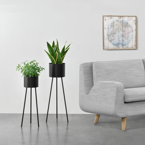 Set di 2 supporti per piante Dalhem neri