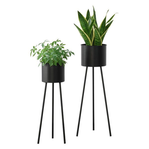 Set di 2 supporti per piante Dalhem neri