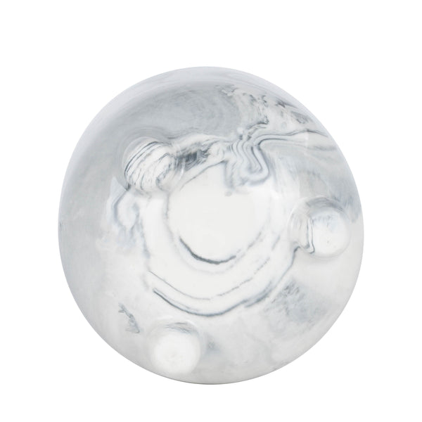 Blumentopf Dreibein Keramik grau