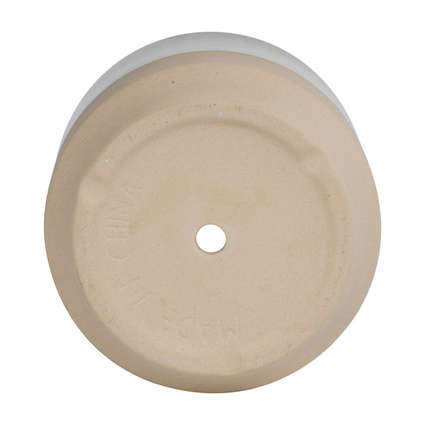 Blumentopf Keramik weiss/beige
