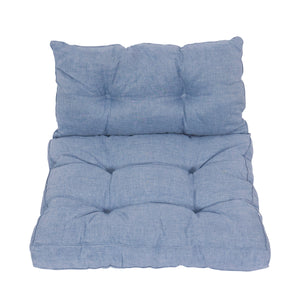 Outdoorkissen Bodenkissen 2er Set blau