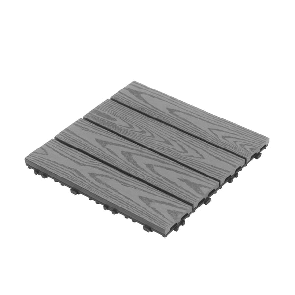 Bodenplatte BENTON 22er Set 30 x 30 cm anthrazit