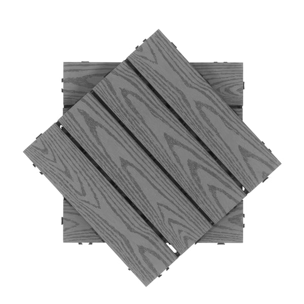Bodenplatte BENTON 22er Set 30 x 30 cm anthrazit