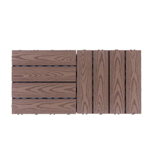 Bodenplatte BENTON 22er Set 30 x 30 cm braun