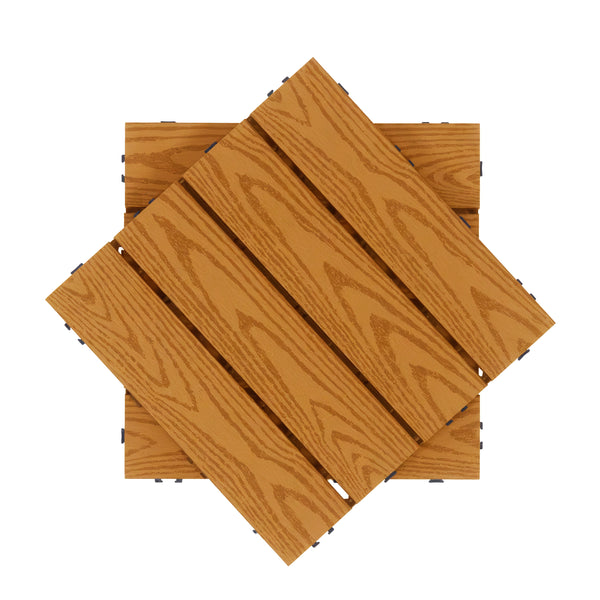 Bodenplatte BENTON 22er Set 30 x 30 cm hellbraun
