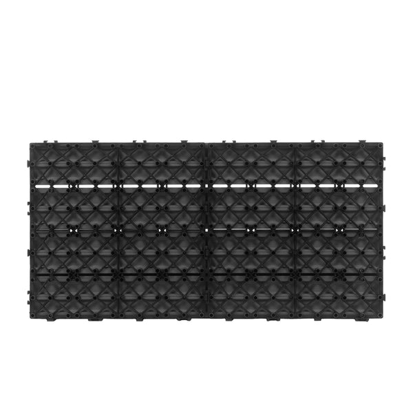 Bodenplatte DORTMUND 12er Set 60 x 30 cm anthrazit