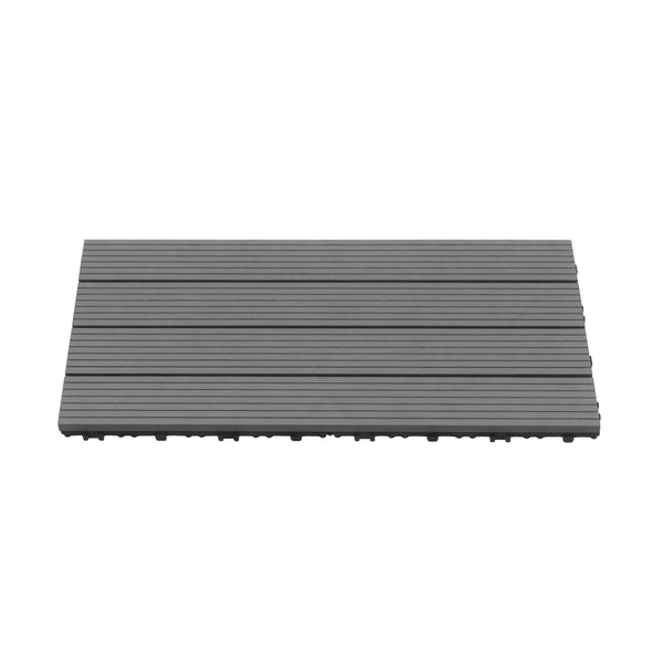 Bodenplatte DORTMUND 12er Set 60 x 30 cm anthrazit