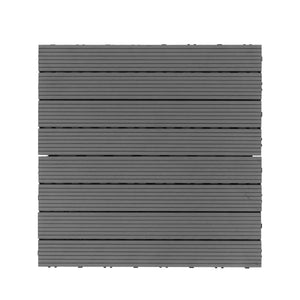 Bodenplatte DORTMUND 12er Set 60 x 30 cm anthrazit
