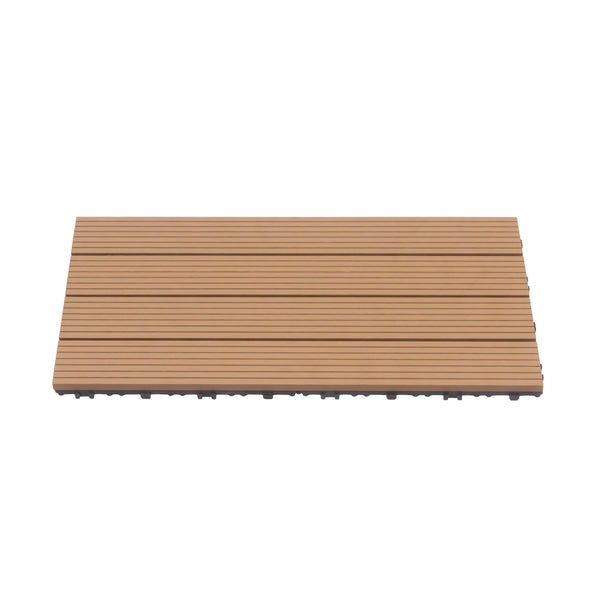 Bodenplatte DORTMUND 12er Set 60 x 30 cm hellbraun