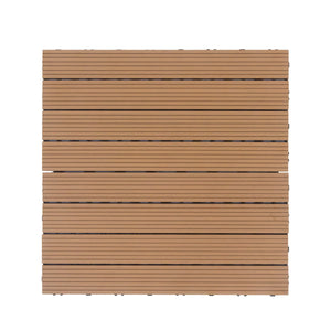 Bodenplatte DORTMUND 12er Set 60 x 30 cm hellbraun