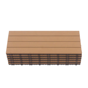 Bodenplatte DORTMUND 12er Set 60 x 30 cm hellbraun