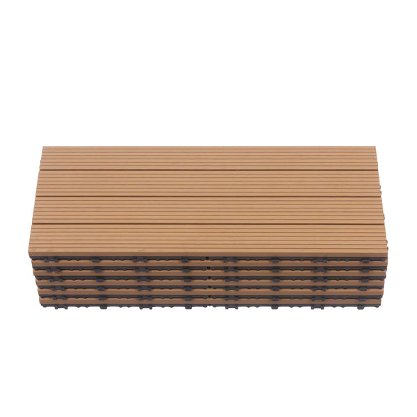 Bodenplatte DORTMUND 12er Set 60 x 30 cm hellbraun
