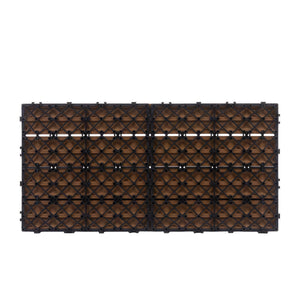 Bodenplatte DORTMUND 12er Set 60 x 30 cm hellbraun