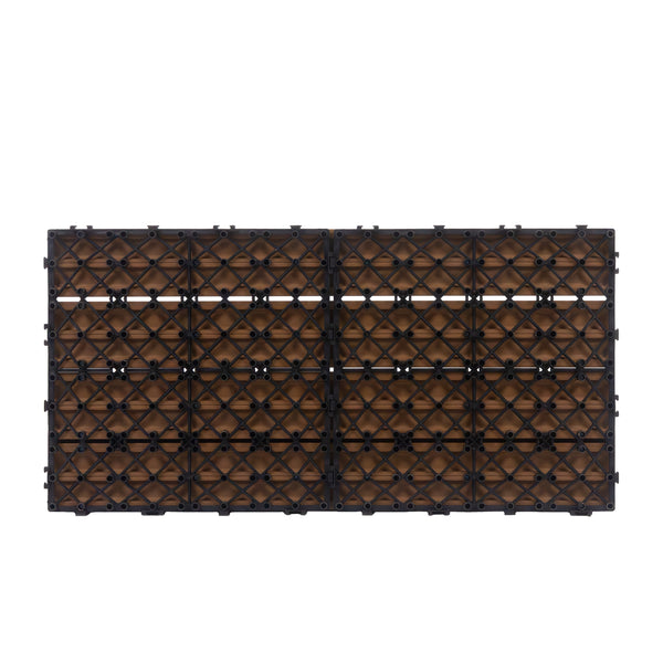 Bodenplatte DORTMUND 12er Set 60 x 30 cm hellbraun
