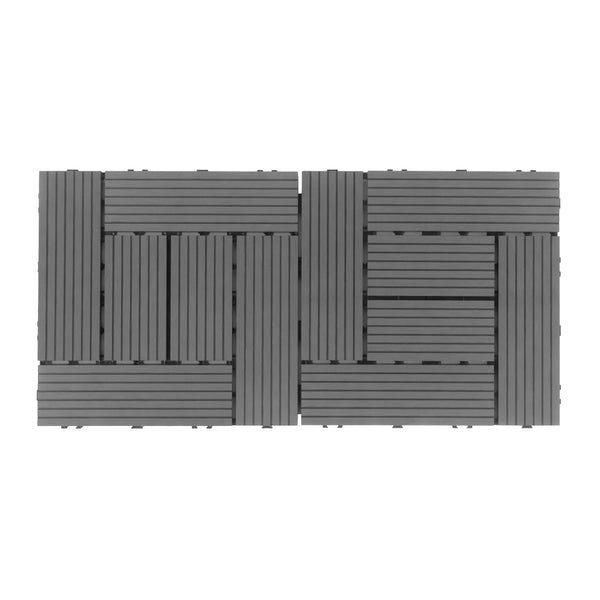 Bodenplatte FINIX 22er Set 30 x 30 cm anthrazit