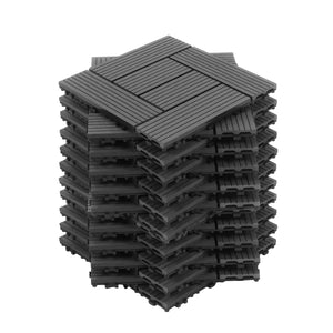 Bodenplatte FINIX 22er Set 30 x 30 cm anthrazit
