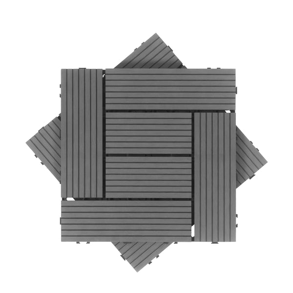 Bodenplatte FINIX 22er Set 30 x 30 cm anthrazit
