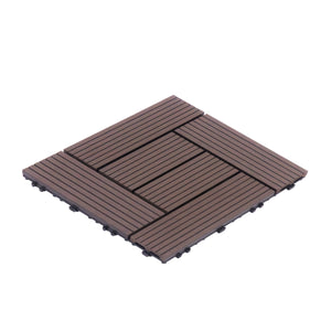 Bodenplatte FINIX 22er Set 30 x 30 cm braun