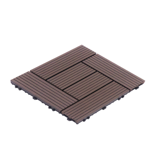 Bodenplatte FINIX 22er Set 30 x 30 cm braun