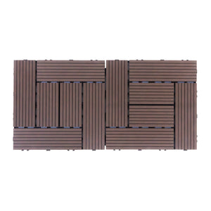 Bodenplatte FINIX 22er Set 30 x 30 cm braun