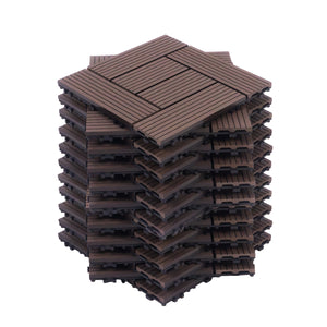 Bodenplatte FINIX 22er Set 30 x 30 cm braun