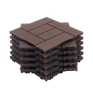 Bodenplatte FINIX 22er Set 30 x 30 cm braun