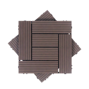 Bodenplatte FINIX 22er Set 30 x 30 cm braun