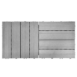 Bodenplatte PALMER 11er Set 30 x 30 cm grau