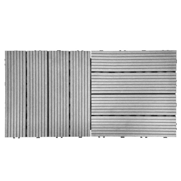Bodenplatte PALMER 11er Set 30 x 30 cm grau