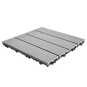 Bodenplatte PALMER 11er Set 30 x 30 cm grau