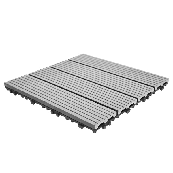 Bodenplatte PALMER 11er Set 30 x 30 cm grau