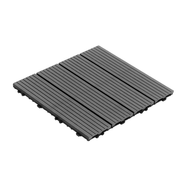 Bodenplatte PALMER 22er Set 30 x 30 cm anthrazit