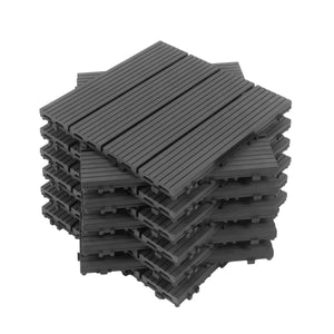 Bodenplatte PALMER 22er Set 30 x 30 cm anthrazit