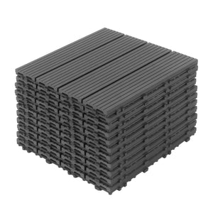Bodenplatte PALMER 22er Set 30 x 30 cm anthrazit