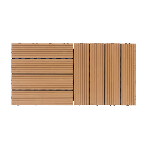 Bodenplatte PALMER 22er Set 30 x 30 cm hellbraun