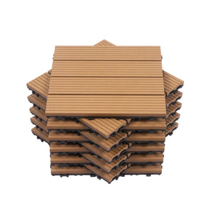 Bodenplatte PALMER 22er Set 30 x 30 cm hellbraun