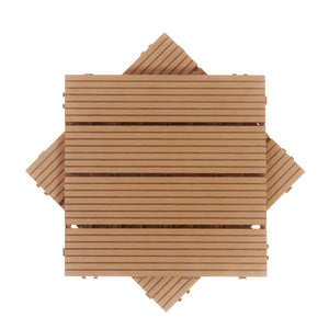Bodenplatte PALMER 22er Set 30 x 30 cm hellbraun
