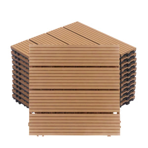 Bodenplatte PALMER 22er Set 30 x 30 cm hellbraun