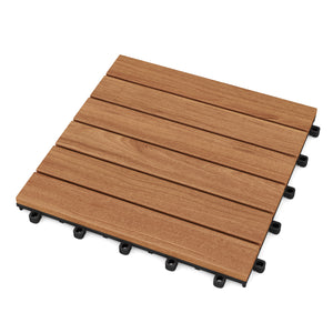Bodenplatte aus Akazienholz HEDERA 10er Set