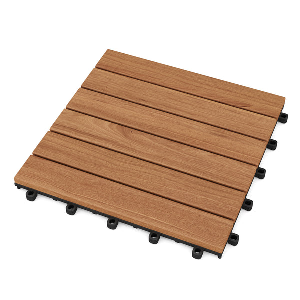 Bodenplatte aus Akazienholz HEDERA 10er Set