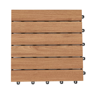 Bodenplatte aus Akazienholz HEDERA 10er Set