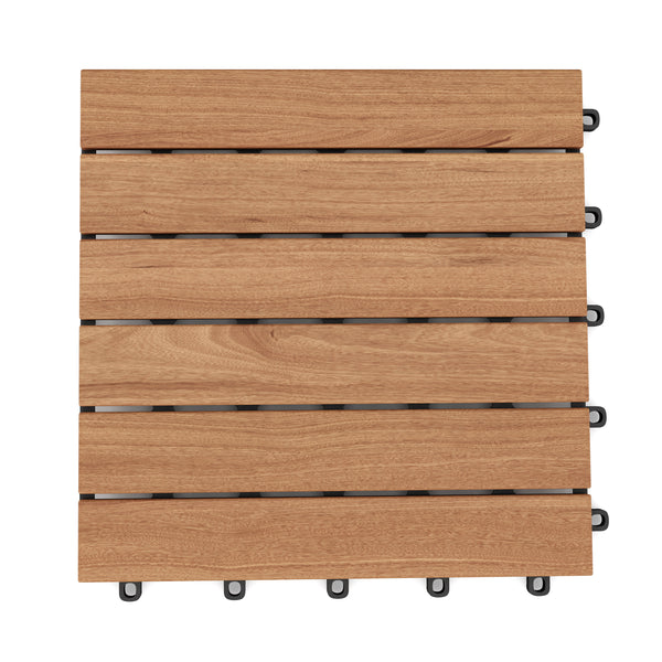 Bodenplatte aus Akazienholz HEDERA 10er Set