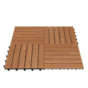 Bodenplatte aus Akazienholz HEDERA 10er Set